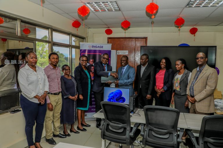 Meru University receives Computers to train young Women in Data Science.